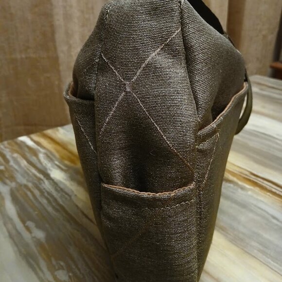 New Diamond print Argyle Shoulder Bag Purse Olive Green Tote Carryall Fashion - Picture 7 of 8